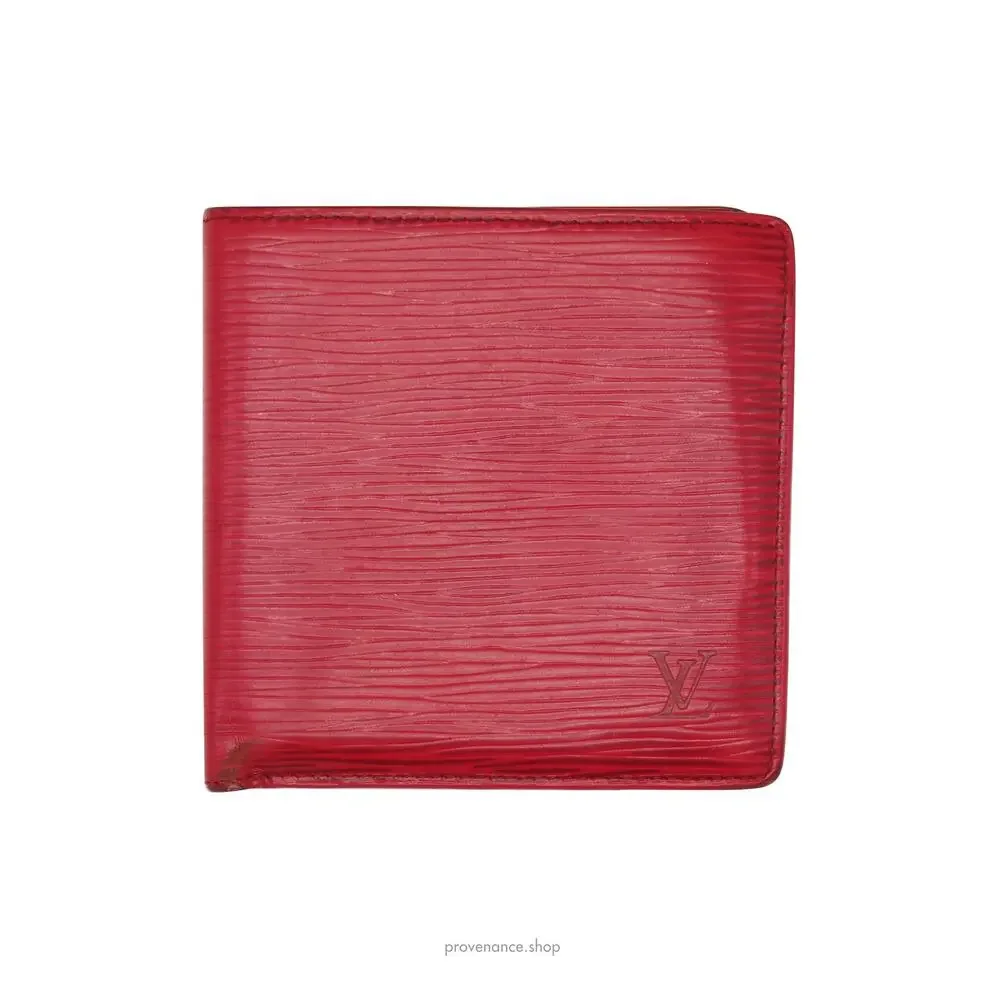 🔴 Louis Vuitton Marco Wallet - Red Epi Leather